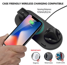 Load image into Gallery viewer, 6 in 1 wireless charger qi-certified fast wireless charging station with 3 types charging ports dock | marketzone christchurch
