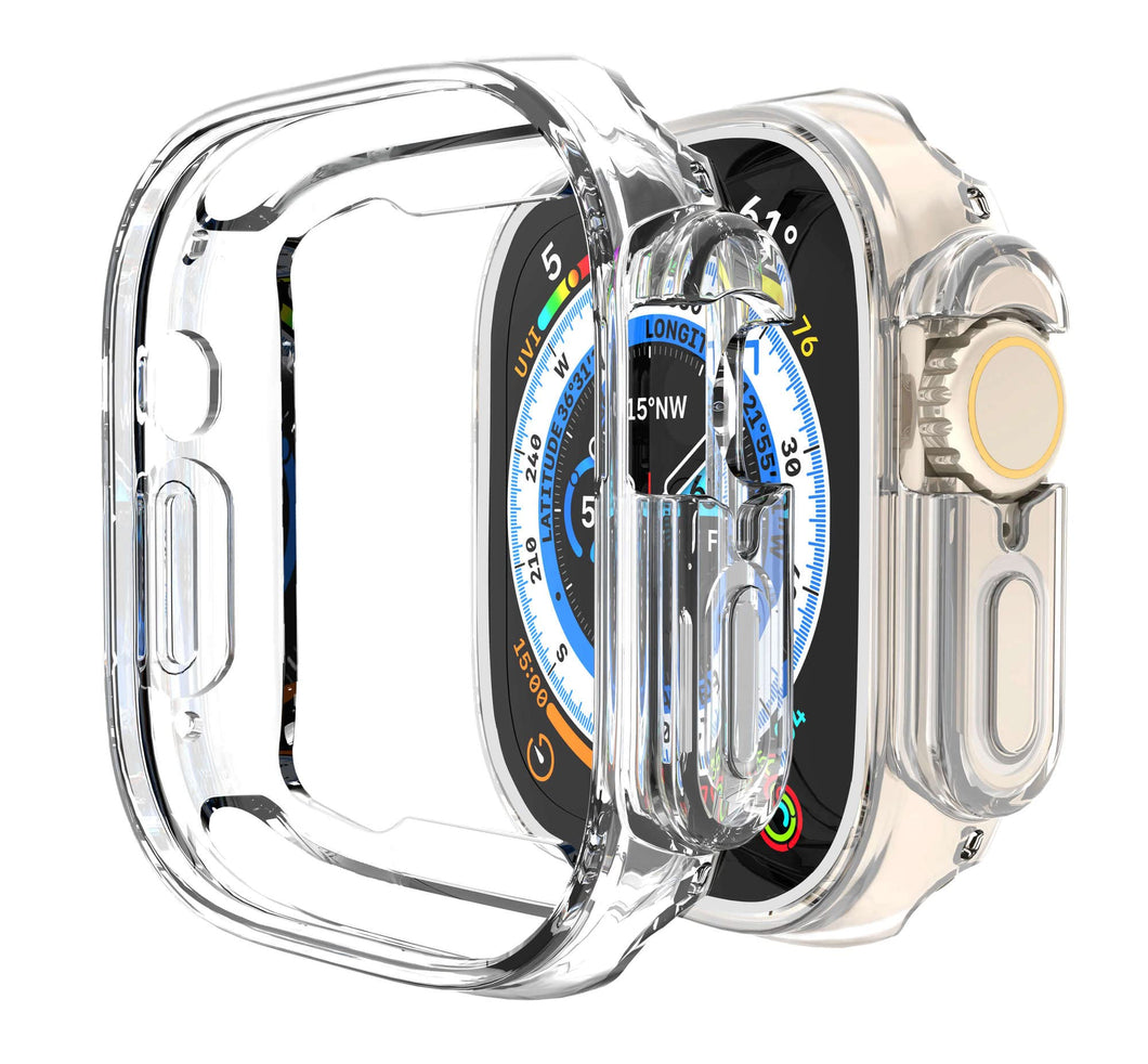 for apple watch ultra 49mm soft tpu clear bumper cover | marketzone christchurch