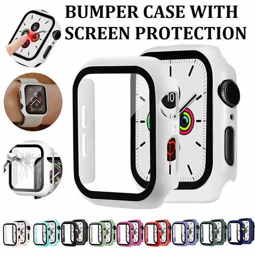 apple watch full protection bumper case with screen protector | marketzone christchurch