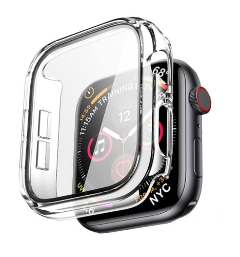 apple watch clear hard cover with screen protector | marketzone christchurch