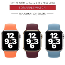 Load image into Gallery viewer, replacement soft silicone straps bands for apple watch 42 44 45mm | marketzone christchurch
