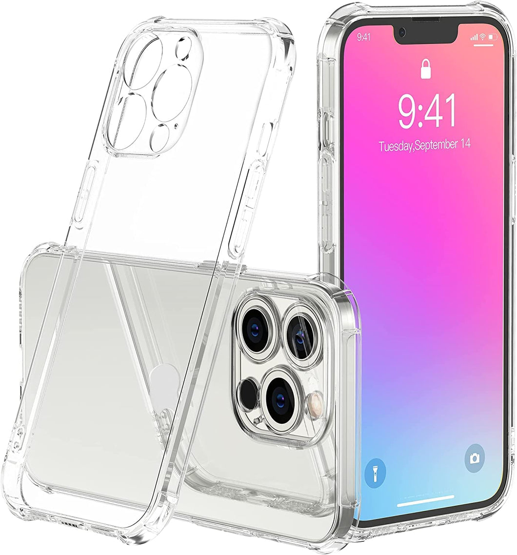 for apple iphone 14 series soft clear tpu shockproof back cover with integrated camera lens protector | marketzone christchurch