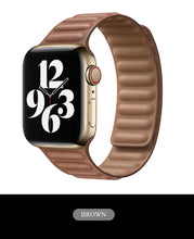 Load image into Gallery viewer, magnetic leather link straps bands for apple watch | marketzone christchurch
