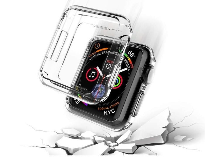 apple watch soft clear bumper protection case cover | marketzone christchurch