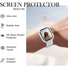 Load image into Gallery viewer, bling shiny crystals full protection clear cover with screen protector for apple watch | marketzone christchurch
