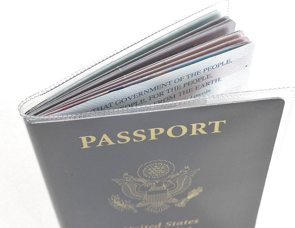 4 PCS Passport Cover,Plastic Passport Protective Covers Clear