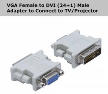 Load image into Gallery viewer, vga female to dvi 24+1 male video port adapter converter | marketzone christchurch
