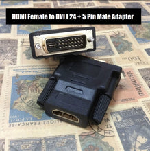 Load image into Gallery viewer, hdmi female to dvi 24+5 male video port adapter converter | marketzone christchurch

