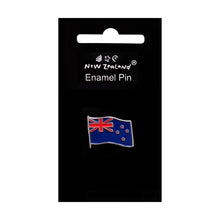 Load image into Gallery viewer, enamel pin badge nz flag new zealand souvenir | marketzone christchurch

