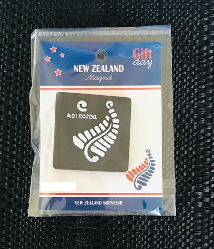 aotearoa fern leaf - nz fridge magnet souvenir | marketzone christchurch
