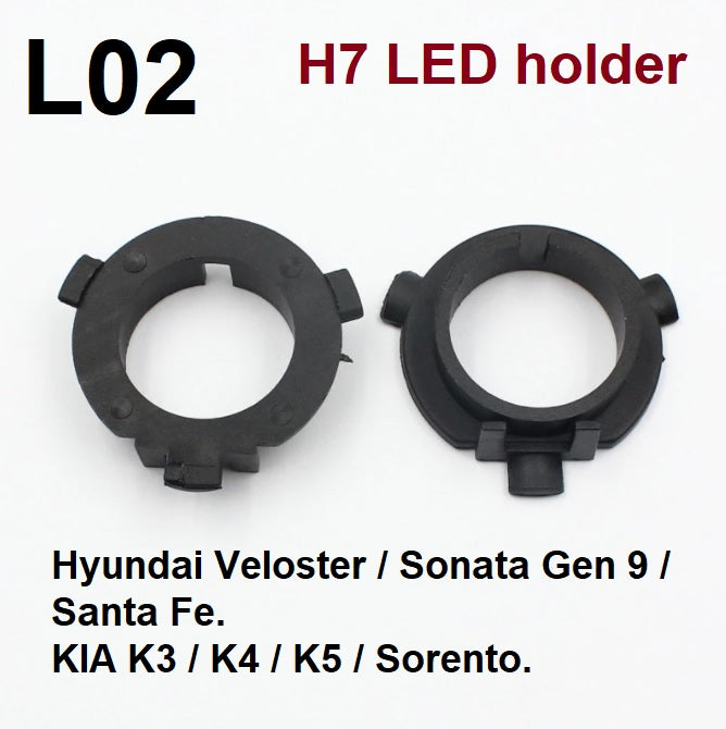 model l02 h7 car led headlight holder adapter for hyundai kia | marketzone christchurch