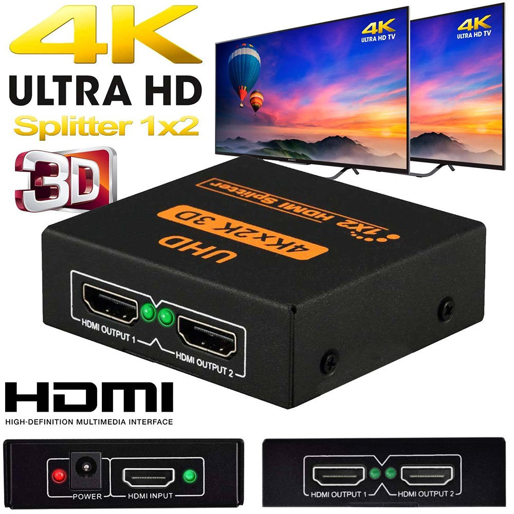 hdmi 1 in 2 out video display extender splitter | marketzone christchurch