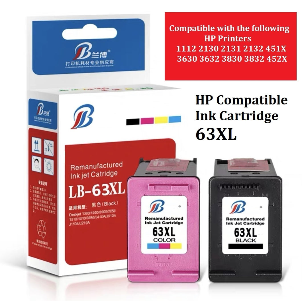 hp 63xl black color compatible large capacity ink cartridge for hp printers | marketzone christchurch