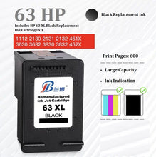 Load image into Gallery viewer, hp 63xl black color compatible large capacity ink cartridge for hp printers | marketzone christchurch
