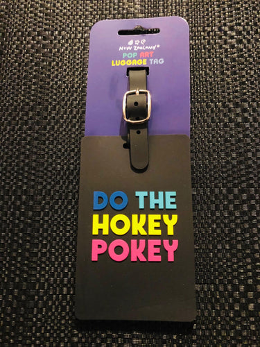 do the hokey pokey design - nz souvenir luggage tags | marketzone christchurch