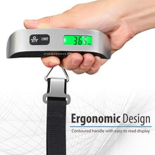 Load image into Gallery viewer, portable digital luggage scale silver 50kg | marketzone christchurch
