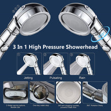 Load image into Gallery viewer, 3 in 1 multi mode high pressure shower head 360 degrees rotating head | marketzone christchurch
