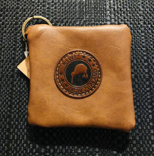 Load image into Gallery viewer, new zealand souvenir premium quality pu leather brown coin purse pouch with zipper | marketzone christchurch
