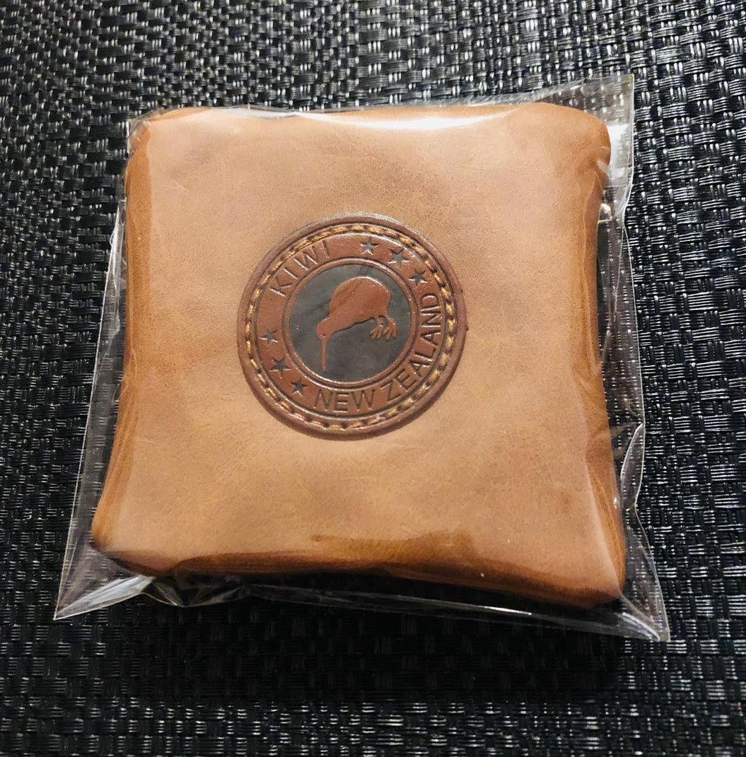 new zealand souvenir premium quality pu leather brown coin purse pouch with zipper | marketzone christchurch