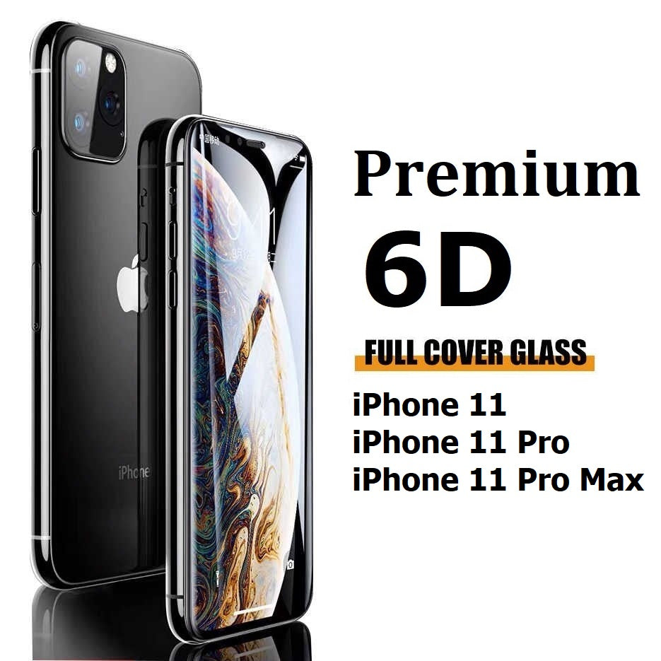 apple iphone 11 series premium 9h 6d full coverage tempered glass screen protector | marketzone christchurch