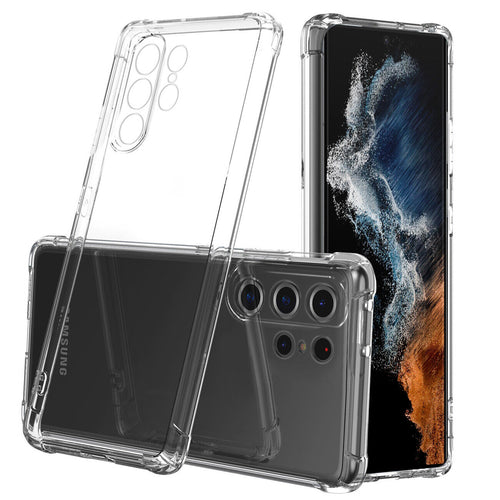 for samsung s22/s23 series premium soft clear tpu shockproof back cover with camera lens protector | marketzone christchurch