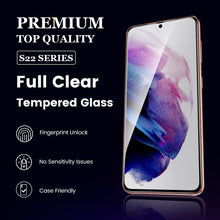 Load image into Gallery viewer, premium samsung galaxy s22 series full coverage tempered glass screen protector | marketzone christchurch
