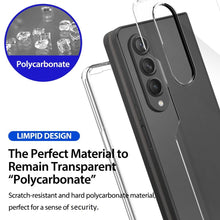 Load image into Gallery viewer, ultra hard crystal clear polycarbonate back and front protection cover for samsung galaxy z fold 4 5g | marketzone christchurch
