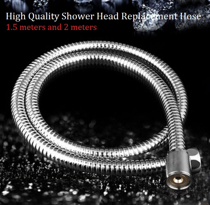 stainless steel chrome shower head bathroom hose | marketzone christchurch