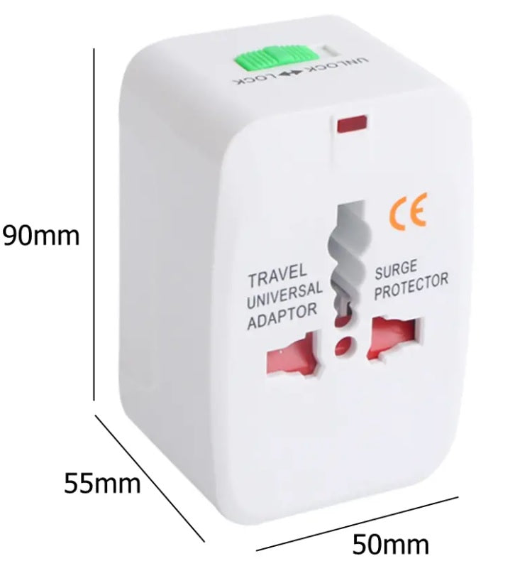 universal international travel adapter with surge protector | marketzone christchurch