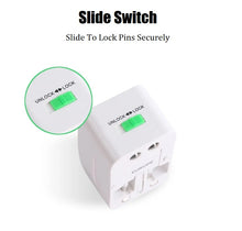Load image into Gallery viewer, universal international travel adapter with surge protector | marketzone christchurch
