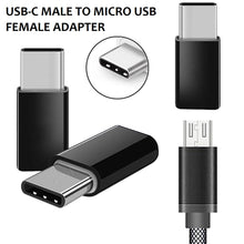Load image into Gallery viewer, usb type-c male to micro-usb female port converter adapter | marketzone christchurch
