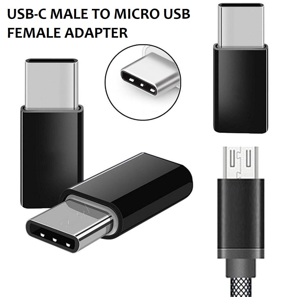 usb type-c male to micro-usb female port converter adapter | marketzone christchurch