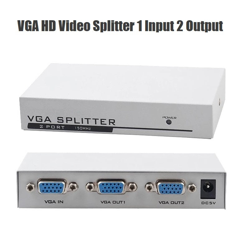 vga hd video splitter extender 1 input 2 output | marketzone christchurch