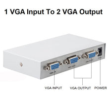 Load image into Gallery viewer, vga hd video splitter extender 1 input 2 output | marketzone christchurch
