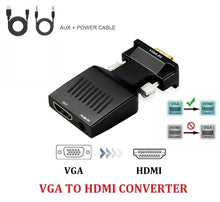 Load image into Gallery viewer, vga male to hdmi female video port converter adapter | marketzone christchurch
