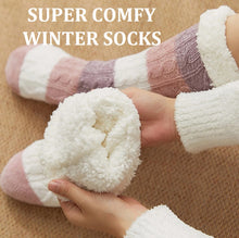 Load image into Gallery viewer, super comfy soft fluffy warm winter socks for ladies and men | marketzone christchurch
