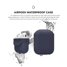 Load image into Gallery viewer, apple airpods soft silicone waterproof protection cover with carabiner clip | marketzone christchurch
